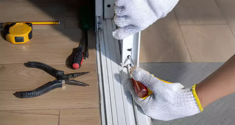Backyard Sliding Door Track Repair in Tampa, FL